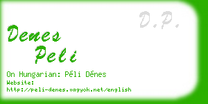 denes peli business card